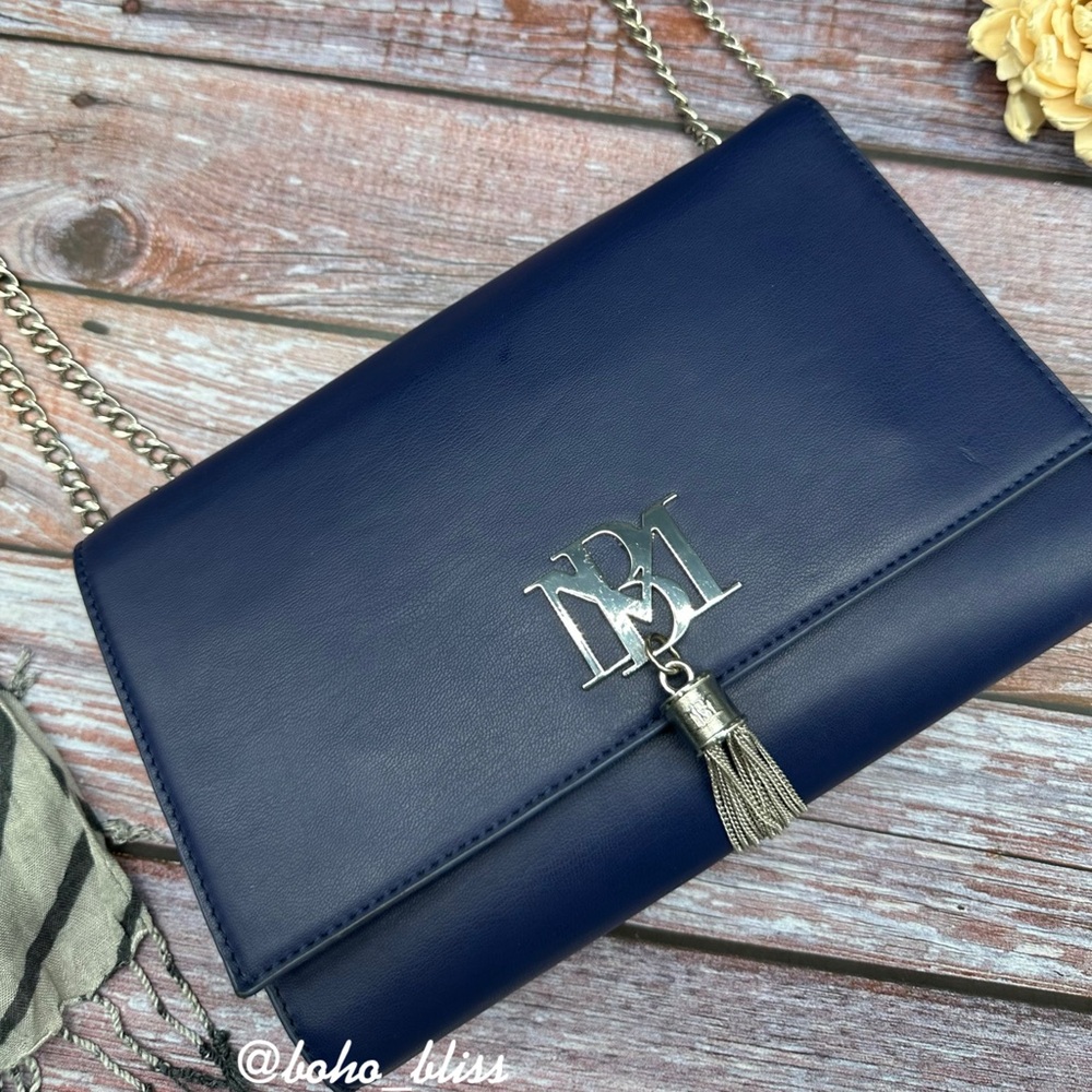 BADGLEY MISCHKA | Navy Blue Crossbody Messenger Bag NWT - Picture 2 of 7
